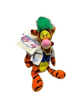 NWT 90s Disney Store MAD SCIENTIST TIGGER Vintage DISNEY Mini Beanie Pooh Doll